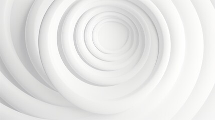 Obraz premium White geometric concept. 3d circles for business template. Modern and simple pattern.Clean and creative corporate radial background. Abstract texture with circles. surface concept.rings render