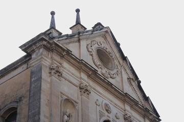 Fototapeta na wymiar Detail of Lecce Cathedral. Lecce, Apulia, Italy