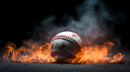 Baseball background with copy space