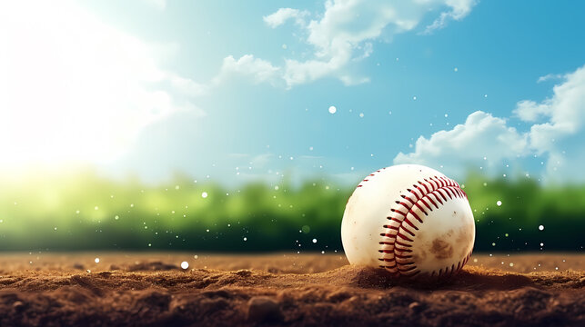 Baseball background with copy space