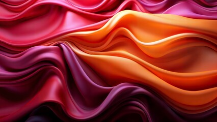 Obraz premium Swirling silk: a beautiful and flowing abstract painting with fabric texture and colors