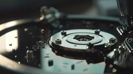 Cercles muraux Magasin de musique hard disc drive