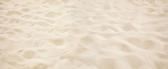 Selective focus of summer and holiday backgrounds concepts with landscape, white sand - Powered by Adobe