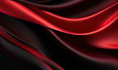 A Vibrant Close-Up of a Striking Red and Black Background