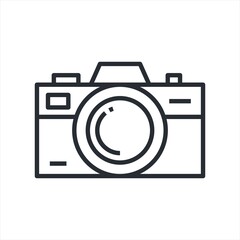 camera glyph flat vector icon.Camera with filled line icon vector illustration