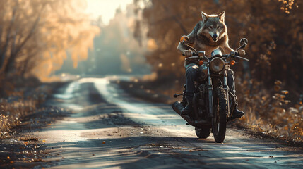 Lone wolf riding