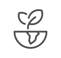 Environmental social governance related icon outline and linear vector.