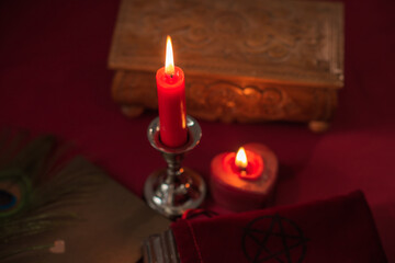 Concept of love magic, love spell attracting love, predictions of fate and other magic.