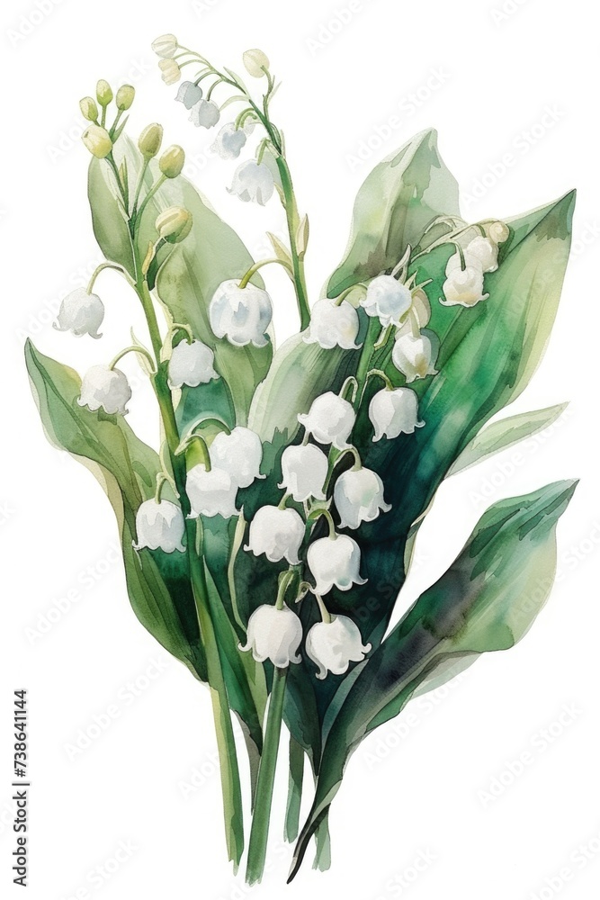 Aufkleber a beautiful watercolor painting of a bouquet of flowers. perfect for adding a touch of elegance and 