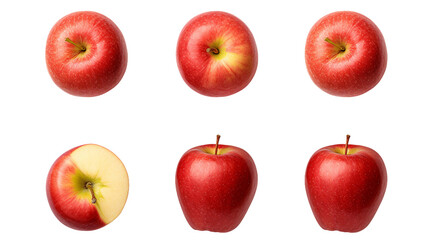 apples on transparent background - a versatile design element for food packaging, recipe cards, and...