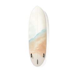 surfboard watercolor illustration isolated transparent background