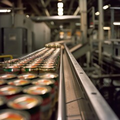 assembly line for canned goods