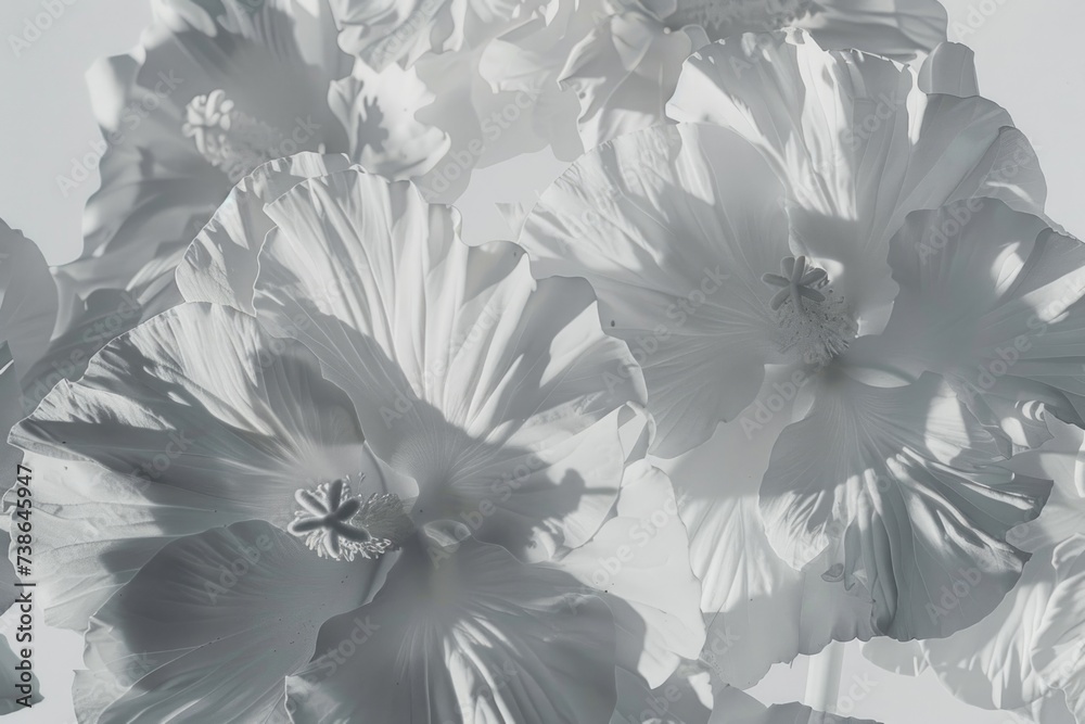 Aufkleber a close-up view of a bunch of white flowers. perfect for adding a touch of elegance to any project