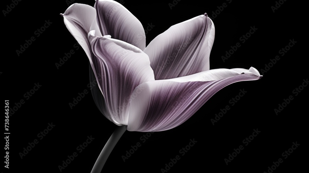 Poster a close-up view of a flower on a black background. this image can be used for various purposes