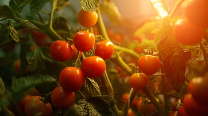 Zelfklevend Fotobehang Ripe cherry tomatoes © Mishi