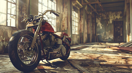 Photo custom chopper motorbike