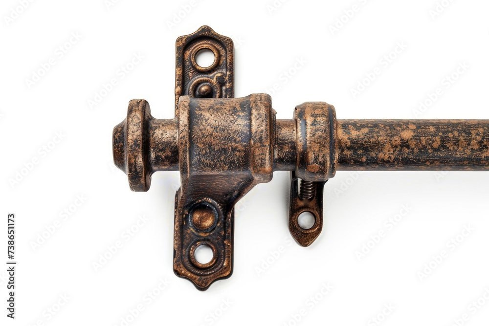 Poster a detailed close-up of a door handle. this versatile image can be used to depict security, accessibi