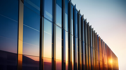 Abstract polygonal building exterior design, conceptual architectural design