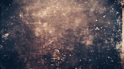 Antique worn-out photograph with light flares, film grain, and imperfections, featuring a vignette border. Grungy vintage 8k widescreen analog effect with room for text.