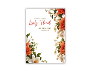 Floral elegant decorative template background greeting card and flowers poster vector 