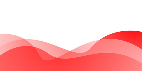 Red and white wave modern background with space for text and message. vector illustration