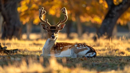 Fotobehang fallow deer © Mishi