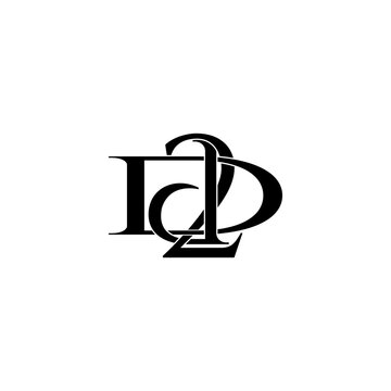 d2d lettering initial monogram logo design