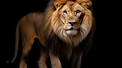 Fototapeta premium Lion on transparent background UHD WALLPAPER