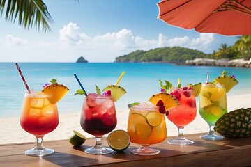 Cocktails on the beach