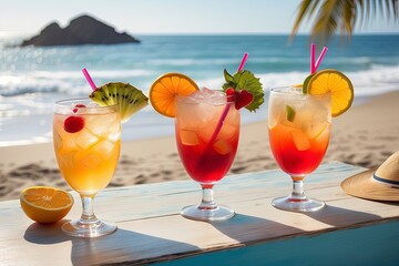 Cocktails on the beach