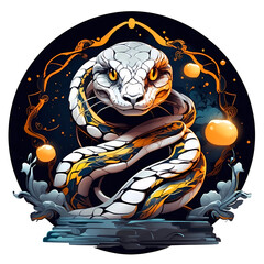 Snake, Chinese zodiac animal, Year of the Snake, Generative AI