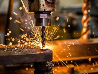 Precision Metal Drilling with Sparks