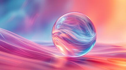 Abstract Image of a Bubble in the Air