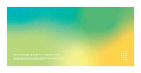 Abstract green and yellow gradient background with grainy texture. Colorful abstract background
