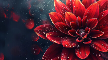 Beautiful red flower - Powered by Adobe
