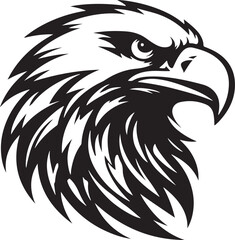 Best Eagle  Head vector, Silhouette, illustration. 