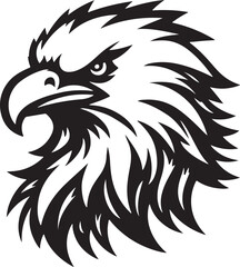 Best Eagle  Head vector, Silhouette, illustration. 