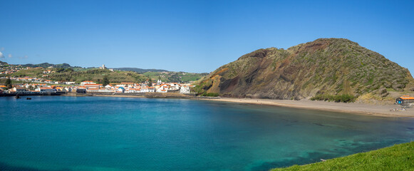 Naklejka na ściany i meble Porto Pim beach and Monte Queimado panorama