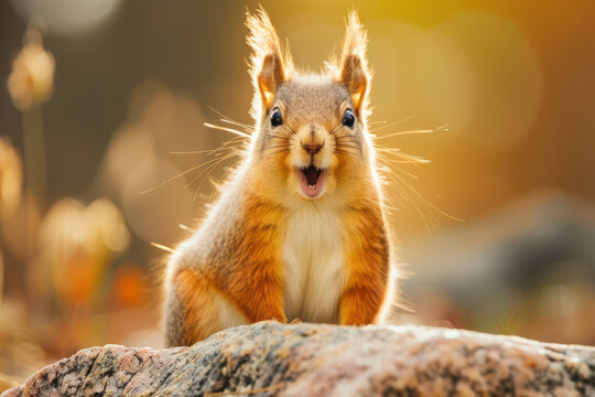 The funny faced little squirre