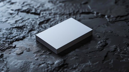 Photo of blank business cards. Mock-up for branding identity. For graphic designers presentations and portfolios