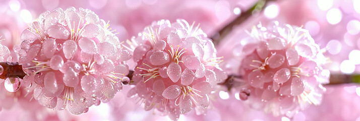 Delicate Cherry Blossoms: Soft Pink Petals Blooming in Spring, Bringing Beauty and Freshness to Nature Backgrounds