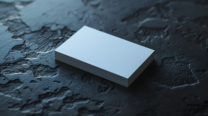 Photo of blank business cards. Mock-up for branding identity. For graphic designers presentations and portfolios