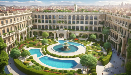 Naklejka premium view of the palace