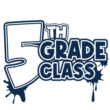 5th grade class vector illustration