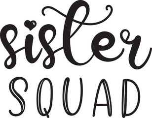 sister svg cut file  design