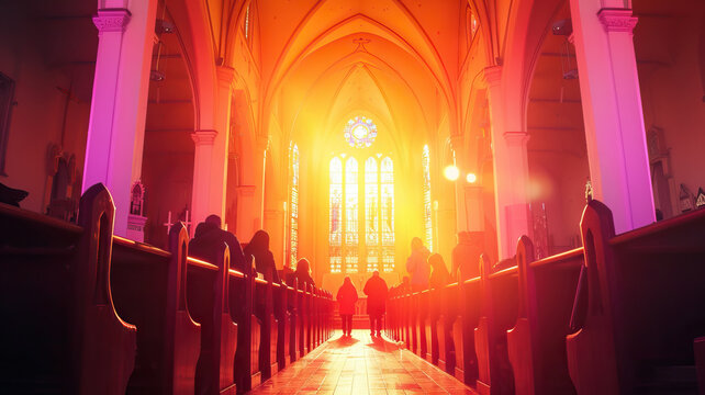 Missionary Outreach Planning: Catholic Church. Individual Planning Missionary Outreach with Parish. Compassionate Vibes during Mission Planning. Personal Scene during Evangelization Efforts