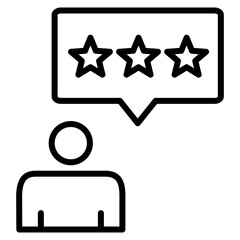 Satisfaction Star Icon Element For Design