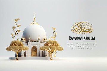 Ramadan kareem Greetings traditional islamic religious social media Post