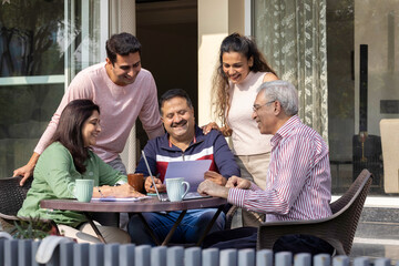 Financial advisor with Indian family.