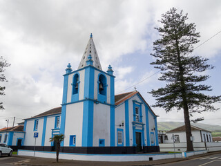 Fototapeta na wymiar Igreja de Santa Catarina, Praia da Vitoria, Terceira Island